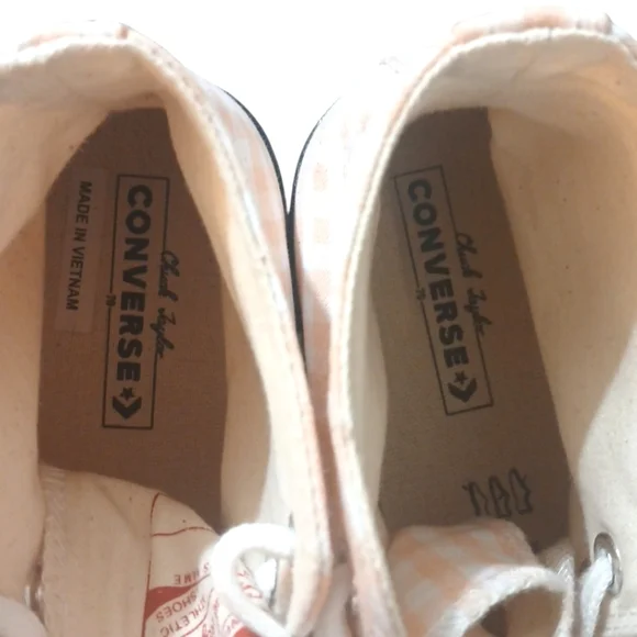 NEW Converse Checkered High-Top Sneakers - Picture 5 of 11